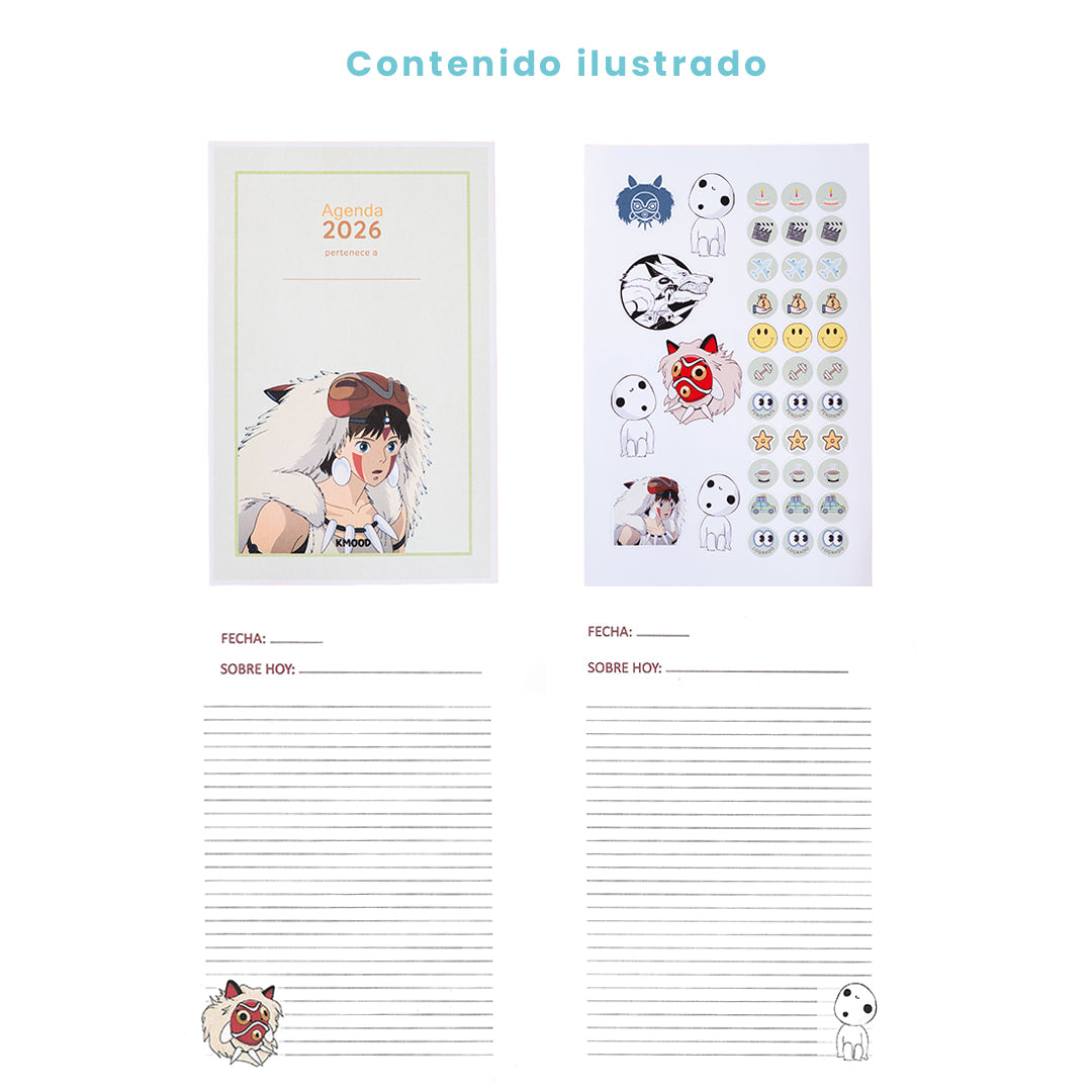 Libreta Princesa Mononoke