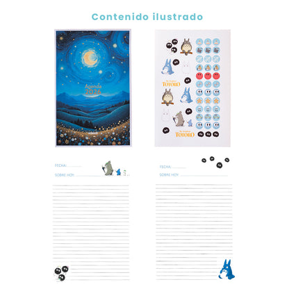 Libreta Totoro y la Noche Estrellada