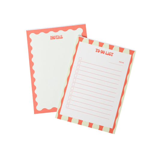 Set de notepads Orange