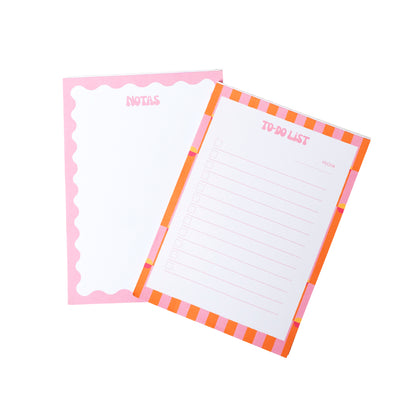 Set de notepads pink