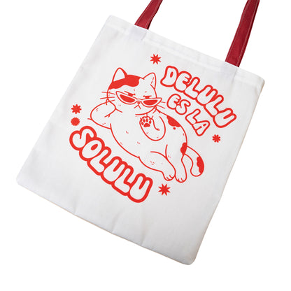 Tote bag Delulu