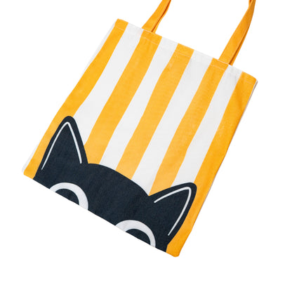 Tote bag gato curioso
