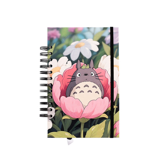 Libreta Totoro Flowers