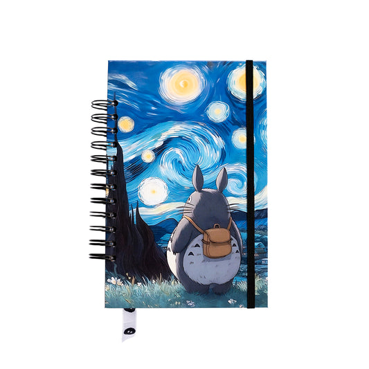 Libreta Totoro y la Noche Estrellada